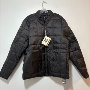 Frank And Oak Jacket Men’s XL Black Aero Packable Puffer Thermore Insulated
